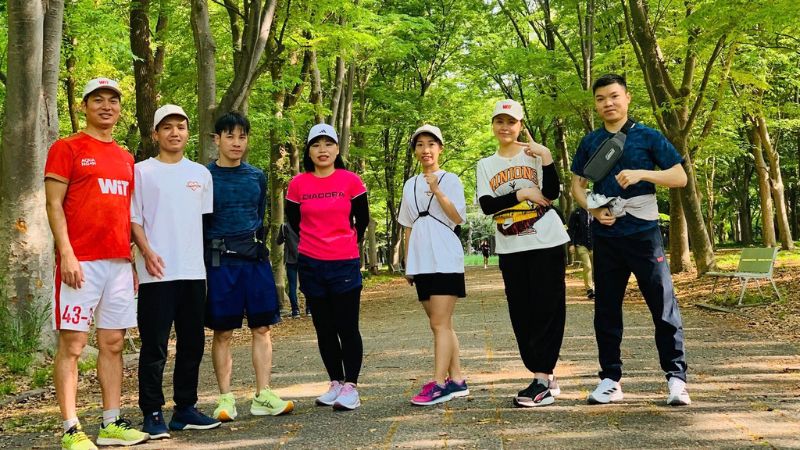 Hình ảnh Team WiT Japan cùng nhau chạy 21km quanh thành Osaka Tháng 5/2024