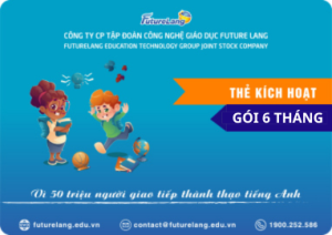 Product: Futurelang tiếng anh 6 tháng